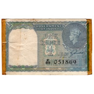Indie, 1 rupee 1940
