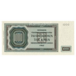 Protektorat Czech i Moraw, 1000 korun 1942 SPECIMEN