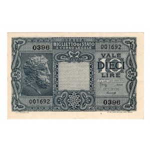 Włochy, 10 lire 1944