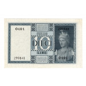 Włochy, 10 lire 1935-1944