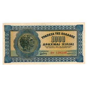 Grecja, 1000 drachm 1941