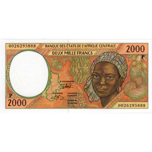 Central African States, 2000 francs, seria P