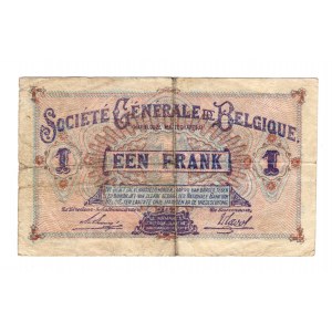 Belgia, 1 franc 1918