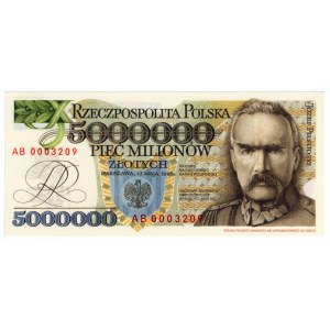 Polska, 5 milionów 1995, Seria AB