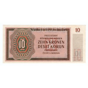Protektorat Czech i Moraw, 10 korun 1942 SPECIMEN