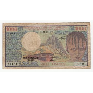 Kamerun, 1000 francs (1978) bez daty