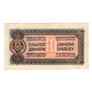 Yugoslavia, 10 dinar 1944