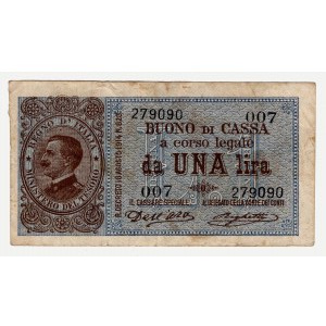 Włochy, 1 lira 1914