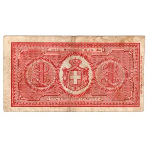 Włochy, 1 lira 1914