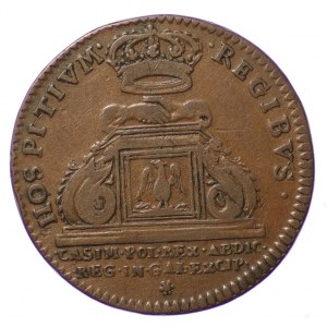 Francja, żeton Ludwik XIV