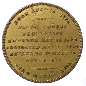 Francja, Medal pośmiertny, Napoleon 1769-1821