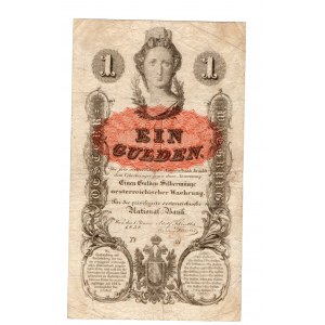 Austria, 1 gulden 1858