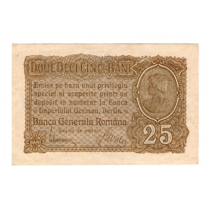 Rumunia, okupacja niemiecka, 25 bani (1917)