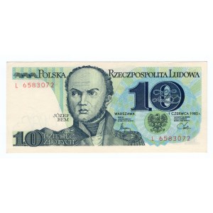 Polska, 10 Złotych 1982, Seria L