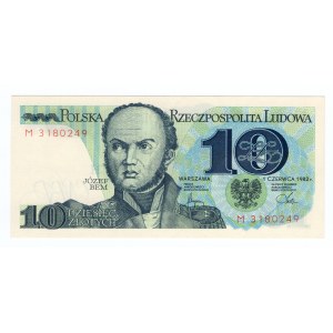 Polska, 10 Złotych 1982, Seria M