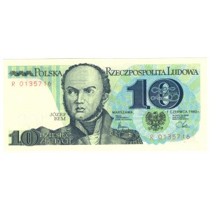 Polska, 10 Złotych 1982, Seria R