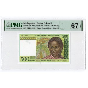 Madagaskar, 500 francs 1994