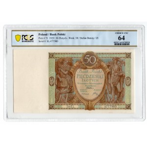 Polska, 50 Złotych 1929, Seria EL