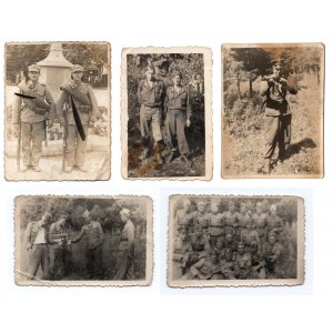 Zdjęcia przedstawiające żołnierzy zestaw 4 sztuk