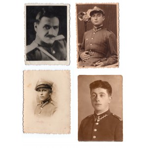 Fotografie zobrazující vojáky sada 4 kusů