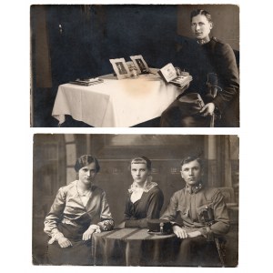 Photos depicting soldiers set of 2 pieces