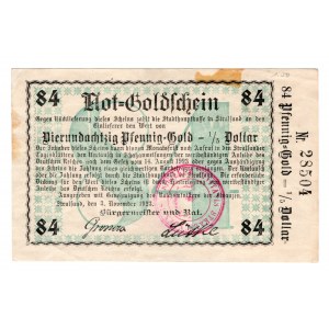 Strzałów (Stralsund), 84 goldpfennig (1/5 dollar) 1923