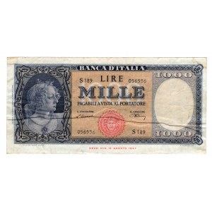 Włochy, 1000 lire 1948