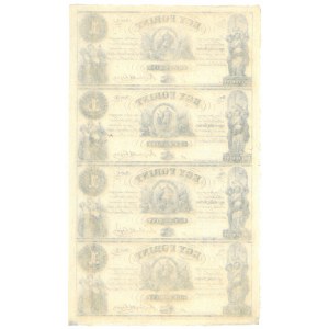 Węgry, 1 forint 1852 nierozcięty arkusz