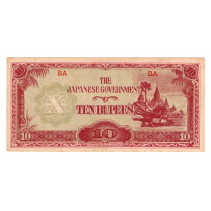 Birma, 10 rupees 1942-1944