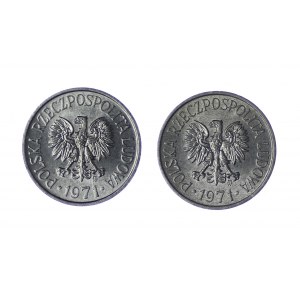 Polska, 5 groszy 1971 Zestaw 2 sztuk