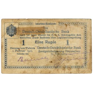 Niemcy, DOA, 1 rupie - Seria A4, 1916