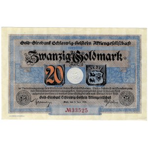 Niemcy, Kiel 20 goldmark 1924