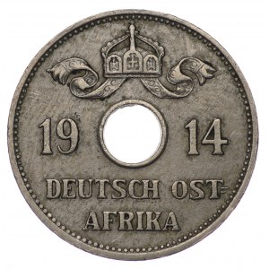 Niemiecka Afryka Wschodnia, 10 Heller 1914 J