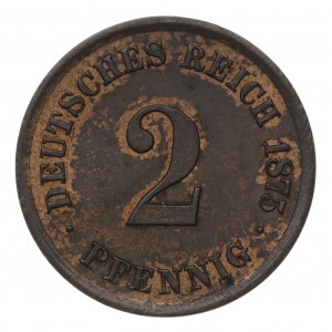Cesarstwo Niemieckie, 2 Pfennig 1875