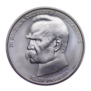 Polska, PRL, 50,000 złotych 1988 Józef Piłsudski, 70 rocznica odzyskania niepodległości