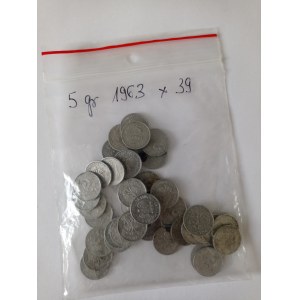 Poland 5 pennies 1963 - set of 39 pieces