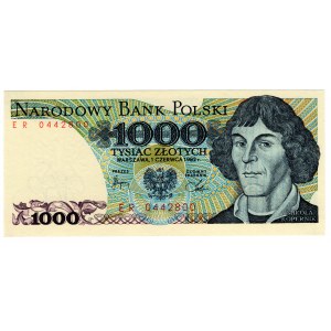 Polska, PRL, 1000 złotych 1982, seria ER