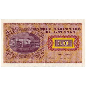Katanga, 10 frankov 1960