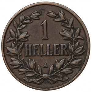 Niemiecka Afryka Wschodnia, 1 heller 1906 A