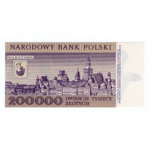 Polska, 200000 złotych 1989, seria D