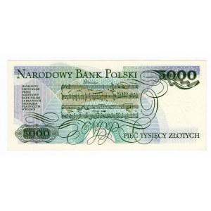Polska, 5000 złotych 1988, seria EA