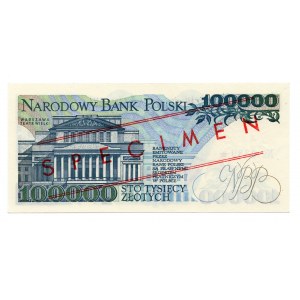 Polska, 100000 złotych 1990, seria A, SPECIMEN