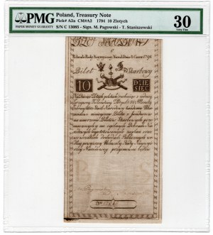 Polska, 10 złotych 1794, seria C