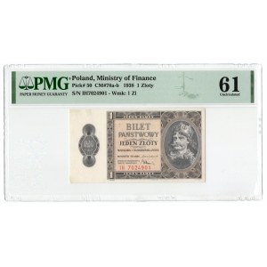 Polska, 1 złoty 1938, seria IH