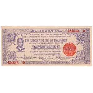 Filipiny, 2 pesos 1942