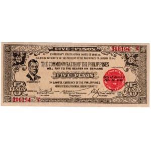 Filipiny, 5 pesos 1942