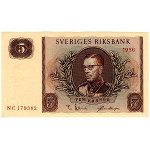Szwecja, 5 kronor 1956