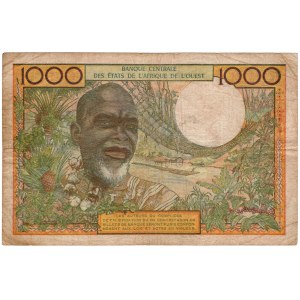 Kraje Afryki Zachodniej, 1000 francs 1965