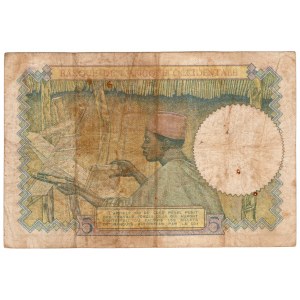 Francouzská západní Afrika, 5 franků 1938