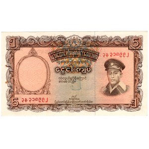 Birma, 5 kyats 1958